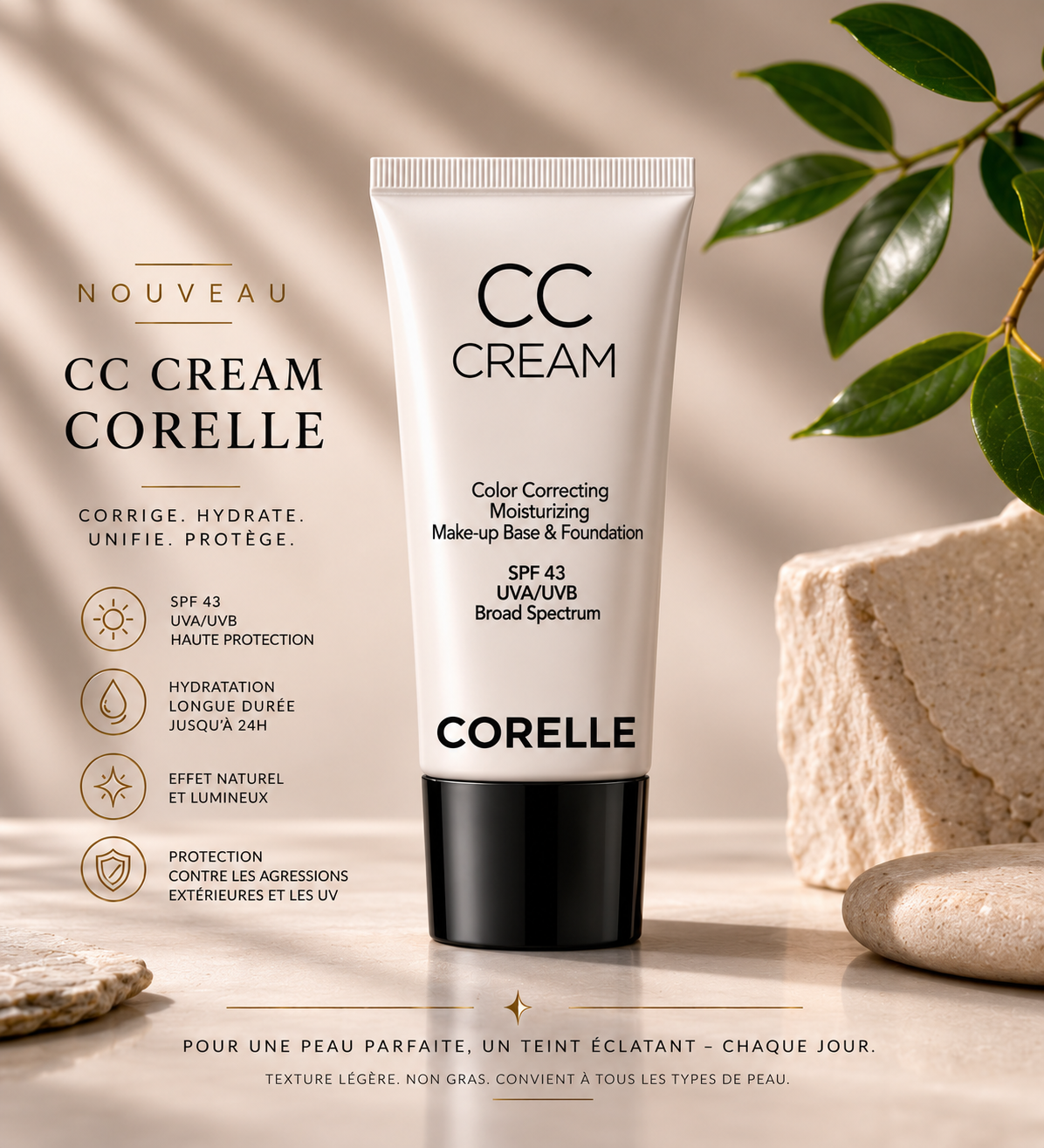 Corelle - Crème CC pour uniformiser le teint