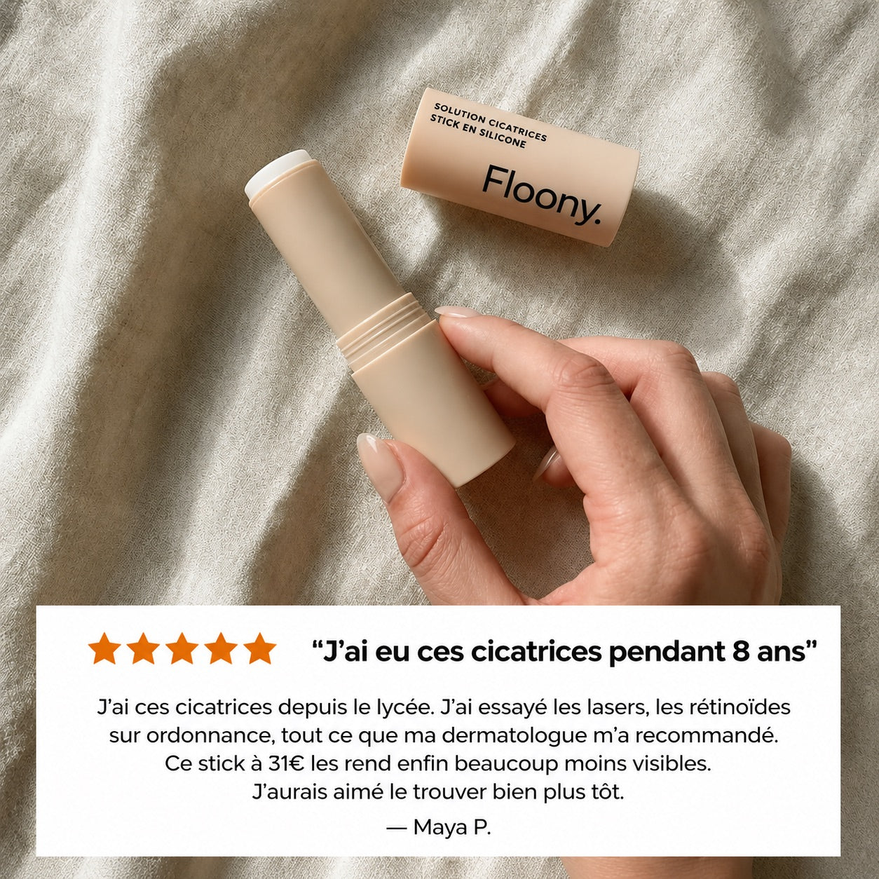 Avis client sur le stick en silicone Floony